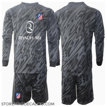Atletico Madrid Portiere Maglia Gara Casa Repliche 2024-25 Bambino Maniche Lunghe
